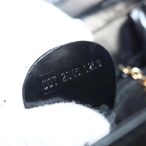 GUCCI Shoulder Bag Leather Black Gold 007 2046 0268 Auth BA1194 - Picture 11 of 16